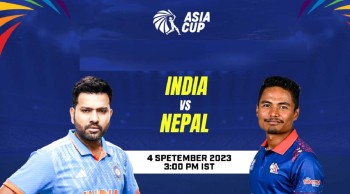 एसिया कप क्रिकेट : नेपाल र भारत पहिलो पटक आमने-सामने